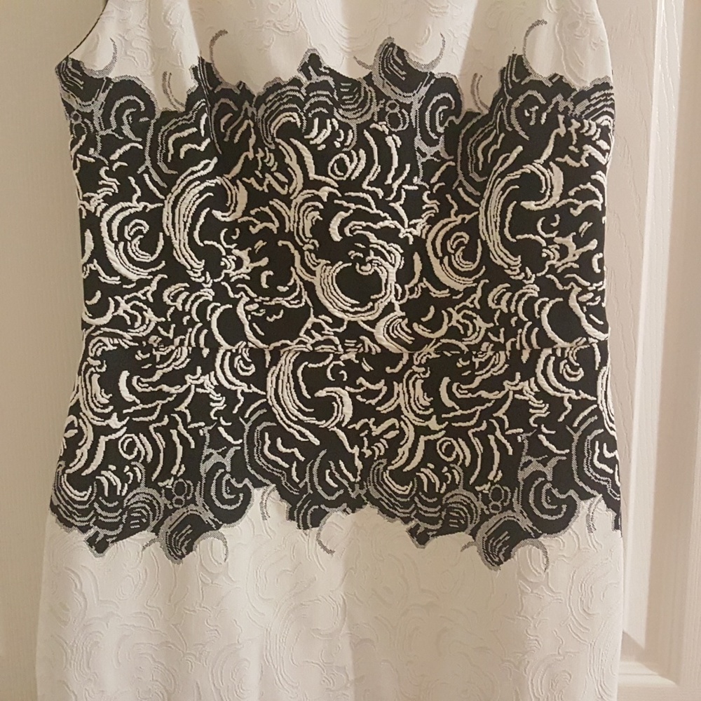 Joseph Ribkoff Black White Sleeveless Dress - Picture 4 of 8